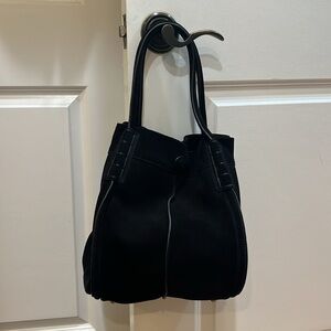 Tod’s Suede Black Shoulder Bag